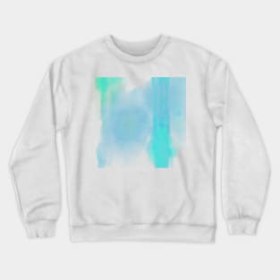 Blue Rain, #watercolor, #painting Crewneck Sweatshirt